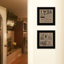 Set Of Two Hugs Or Forever 2 Black Framed Print Wall Art