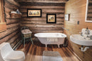Set Of Two Natures Or Bath 2 Black Framed Print Wall Art