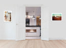 Set Of Two Abstract Flight 1 White Framed Print Wall Art