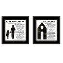 Set Of Two My Grandparents Are The Best 1 Black Framed Print Wall Art