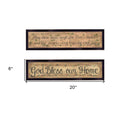 Set Of Two Blessed Home Black Framed Print Wall Art