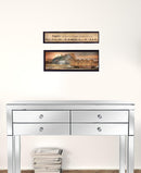 Set Of Two Together Blessed We Have It All 2 Black Framed Print Wall Art