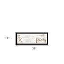 Set Of Two We Are Family 1 Black Framed Print Wall Art