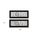 Set Of Two Where Our Story Begins 2 Black Framed Print Wall Art