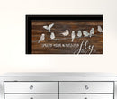 Set Of Two Spread Your Wings 2 Black Framed Print Wall Art