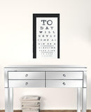 Set Of Two Eye Charts 4 Black Framed Print Wall Art
