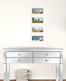Set Of Four Billy Jacobs Four Seasons Collection V 4-Piece White Frame White Framed Print Wall Art