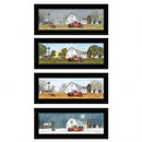 Set Of Four Billy Jacobs Four Seasons Collection V 4-Piece Black Frame 2 Black Framed Print Wall Art