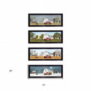 Set Of Four Billy Jacobs Four Seasons Collection V 4-Piece Black Frame 3 Black Framed Print Wall Art