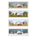 Set Of Four Billy Jacobs Four Seasons Collection VII 4-Piece 1 White Framed Print Wall Art