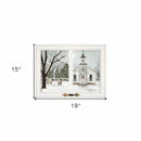 I Heard The Bells On Christmas Day 1 White Framed Print Wall Art