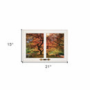 First Colors Of Fall I 3 White Framed Print Wall Art