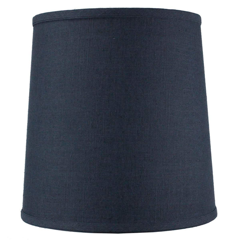 12"W x 12"H Drum Lamp Shade Textured Slate Navy Blue