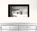 Christmas Time Is Coming 2 Black Framed Print Wall Art
