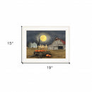 Harvest Moon 5 White Framed Print Wall Art