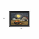 Spooky Harvest Moon 3 Black Framed Print Wall Art