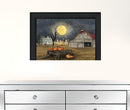 Spooky Harvest Moon 3 Black Framed Print Wall Art