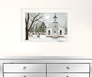 I Heard The Bells On Christmas 1 White Framed Print Wall Art