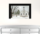 I Heard The Bells On Christmas 3 Black Framed Print Wall Art