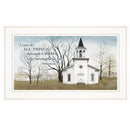 I Can Do All Things 2 White Framed Print Wall Art