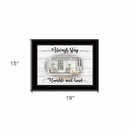 Humble And Kind Black Framed Print Wall Art