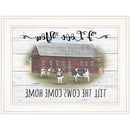 I Love You Till The Cows Come Home 1 White Framed Print Wall Art