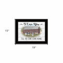 I Love You Till The Cows Come Home Black Framed Print Wall Art