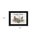 Country Chicks Rule 3 Black Framed Print Wall Art