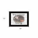 We Go Together Like Bacon and Eggs Black Framed Print Wall Art