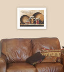 Blessings And Prosperity 2 White Framed Print Wall Art