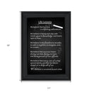 Black and White Life Lessons Black Framed Print Wall Art