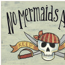 No Mermaids Allowed 2 White Framed Print Wall Art