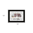 Let It Snow 3 Black Framed Print Wall Art