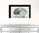 OH HOLY Night 3 Black Framed Print Wall Art