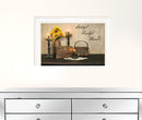 Country Scene Grateful Thankful Blessed White Framed Print Wall Art