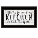 We Lick The Spoon 2 Black Framed Print Wall Art