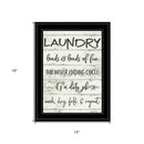 Laundry 2 Black Framed Print Wall Art