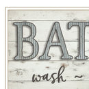 Bath Rules 1 White Framed Print Wall Art