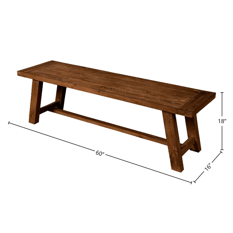 Newberry Bench, Medium Brown