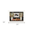Pumpkin Patch Still Life 2 White Framed Print Wall Art
