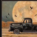 Harvest Moon 4 Black Framed Print Wall Art