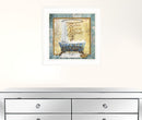Relax Rinse Repeat 1 White Framed Print Bathroom Wall Art