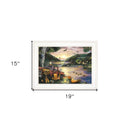 Lakefront Camping I 2 White Framed Print Wall Art
