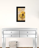 Flowers and Butterflies II 3 Black Framed Print Wall Art
