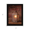 Innkeepers Lantern 1 Black Framed Print Wall Art