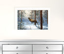 Breaking the Silence 1 White Framed Print Wall Art