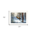 Breaking the Silence 1 White Framed Print Wall Art