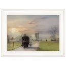 Morning Exercise 2 White Framed Print Wall Art