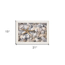 Starfish and Seashells 3 White Framed Print Wall Art
