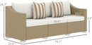 Comfortable All Weather Wicker Patio Sofa with Cushions